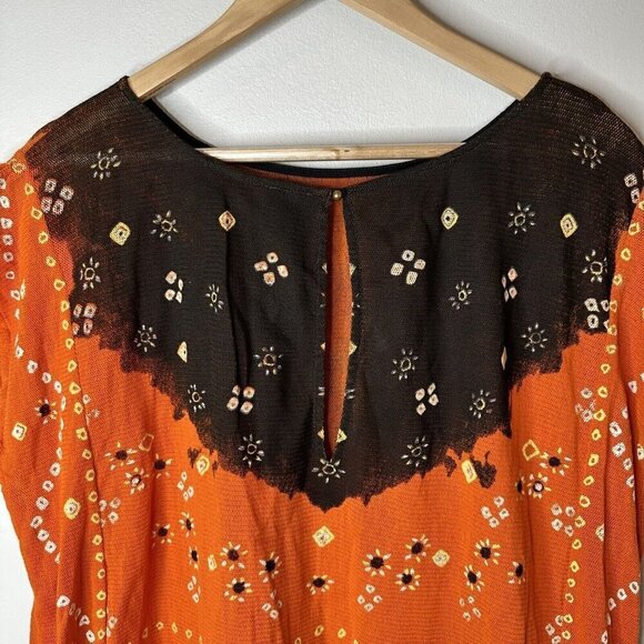 Orange and Brown Women's Top - Picture 12 of 15